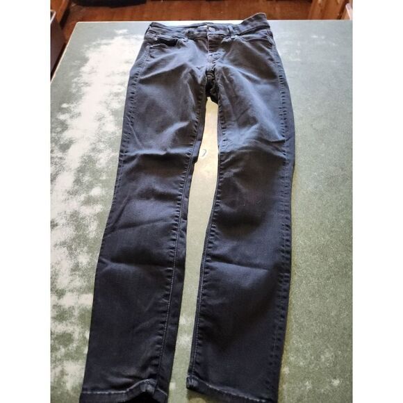 Mother The Looker Crop Black Jeans Not Guilty sz 24 - Picture 6 of 7